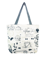 Load image into Gallery viewer, Bicycle Science Canvas Shoulder Tote
