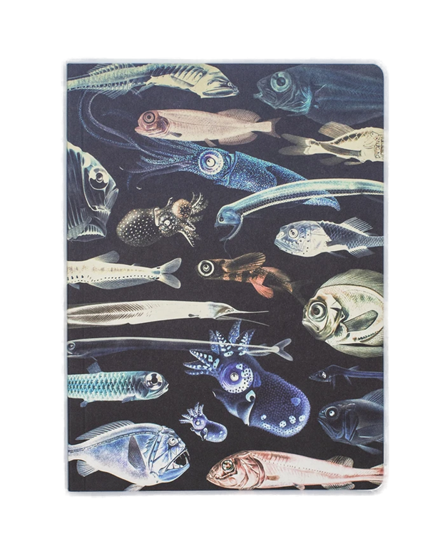 Deep Sea Softcover - Dot Grid Notebook