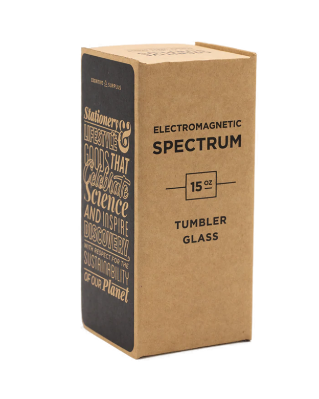 Electromagnetic Spectrum Tumbler Glass