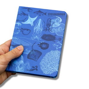 Marine Animals Mini Hardcover - Dot Grid Notebook
