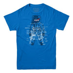 Load image into Gallery viewer, NASA Lander Astronaut Diagram Adult T-Shirt
