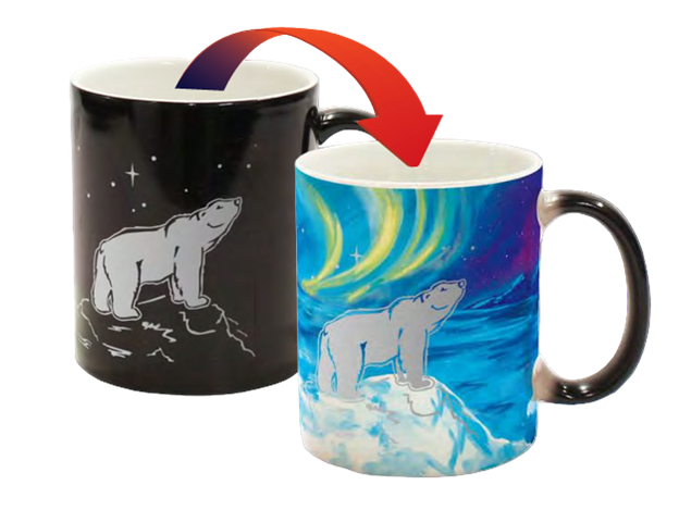 TELUS World of Science - Edmonton branded Polar Bear Colour Changing Mug