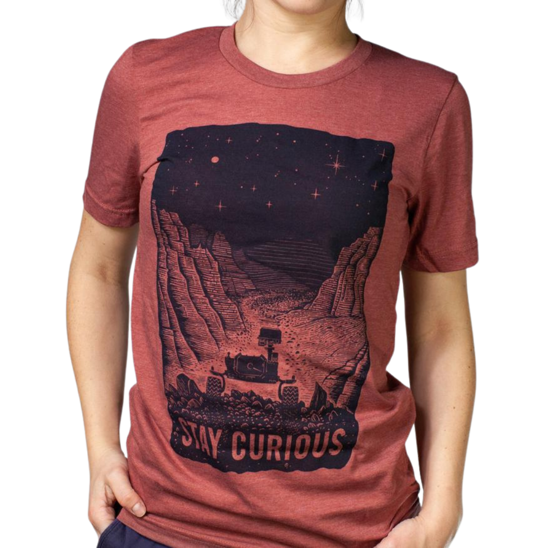 Stay Curious Mars Rover Adult T-Shirt