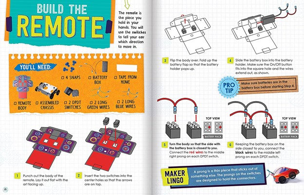 Wired Remote Race Car Kit
