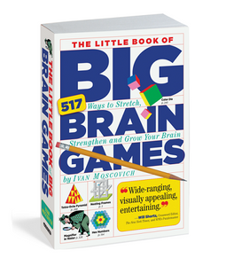 Pocket sized paperback brain teaser activity book