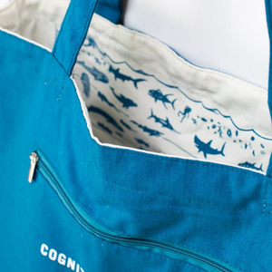 Beneath The Waves Canvas Shoulder Tote