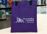 Load image into Gallery viewer, TELUS World of Science - Edmonton branded Turnabout Reusable Tote Bag
